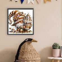 Load image into Gallery viewer, Diamond Painting - Partial Special Shaped - Coffee bean gnome (30*30CM)
