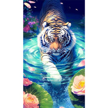 Load image into Gallery viewer, AB Diamond Painting - Full Square - Tiger (40*70CM)
