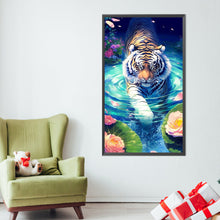 Load image into Gallery viewer, AB Diamond Painting - Full Square - Tiger (40*70CM)
