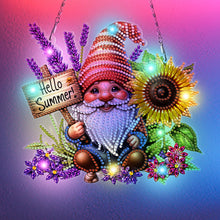 Load image into Gallery viewer, Goblin DIY Diamond Painting Art Pendant with Light Strip for Wall Window
