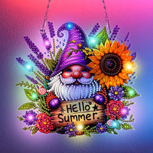 Load image into Gallery viewer, Goblin DIY Diamond Painting Art Pendant with Light Strip for Wall Window
