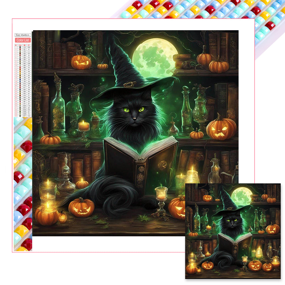 Diamond Painting - Full Square - Black cat (40*40CM)