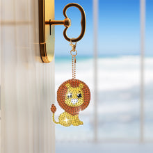 Load image into Gallery viewer, 8Pcs Double Sided Animal Alien Diamond Art Keyring for Home Birthday Party Decor
