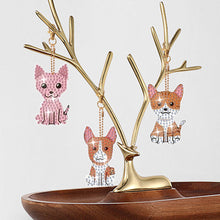 Load image into Gallery viewer, 8Pcs Double Sided Animal Alien Diamond Art Keyring for Home Birthday Party Decor
