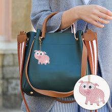 Load image into Gallery viewer, 8Pcs Double Sided Animal Alien Diamond Art Keyring for Home Birthday Party Decor
