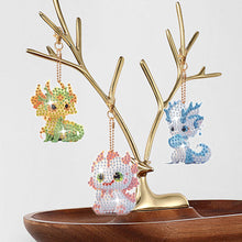 Load image into Gallery viewer, 8Pcs Double Sided Animal Alien Diamond Art Keyring for Home Birthday Party Decor
