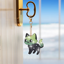 Load image into Gallery viewer, 8Pcs Double Sided Animal Alien Diamond Art Keyring for Home Birthday Party Decor
