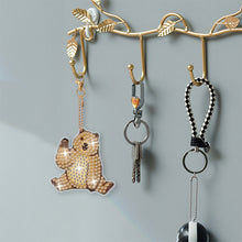 Load image into Gallery viewer, 8Pcs Double Sided Animal Alien Diamond Art Keyring for Home Birthday Party Decor
