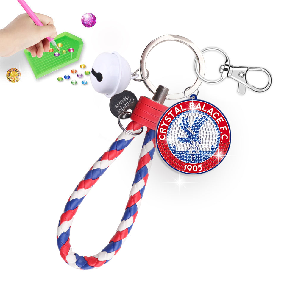 PET Double Sided Crystal Palaces Diamond Painting Keychain for Beginners Adults