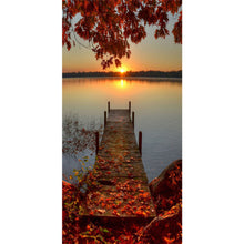 Load image into Gallery viewer, Diamond Painting - Full Round - Sunset shallow bridge (45*85CM)
