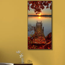 Load image into Gallery viewer, Diamond Painting - Full Round - Sunset shallow bridge (45*85CM)
