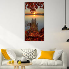 Load image into Gallery viewer, Diamond Painting - Full Round - Sunset shallow bridge (45*85CM)
