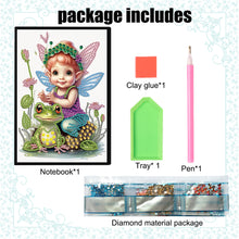 Load image into Gallery viewer, Elf Fairy Special Shaped 50 Pages Diamond Painting Diary Book A5 for Adults Kids
