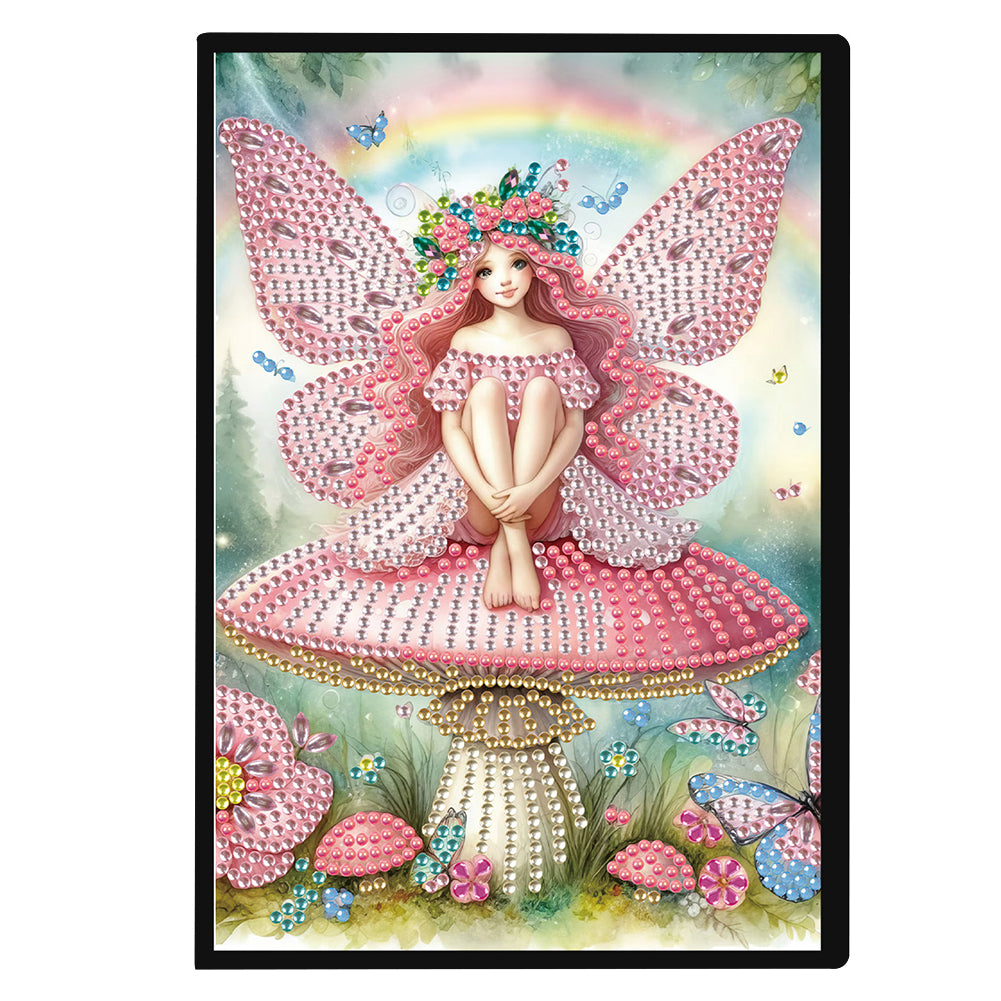 Elf Fairy Special Shaped 50 Pages Diamond Painting Diary Book A5 for Adults Kids