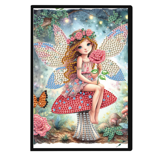 Elf Fairy Special Shaped 50 Pages Diamond Painting Diary Book A5 for Adults Kids