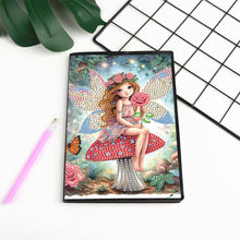 Load image into Gallery viewer, Elf Fairy Special Shaped 50 Pages Diamond Painting Diary Book A5 for Adults Kids
