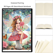 Load image into Gallery viewer, Elf Fairy Special Shaped 50 Pages Diamond Painting Diary Book A5 for Adults Kids
