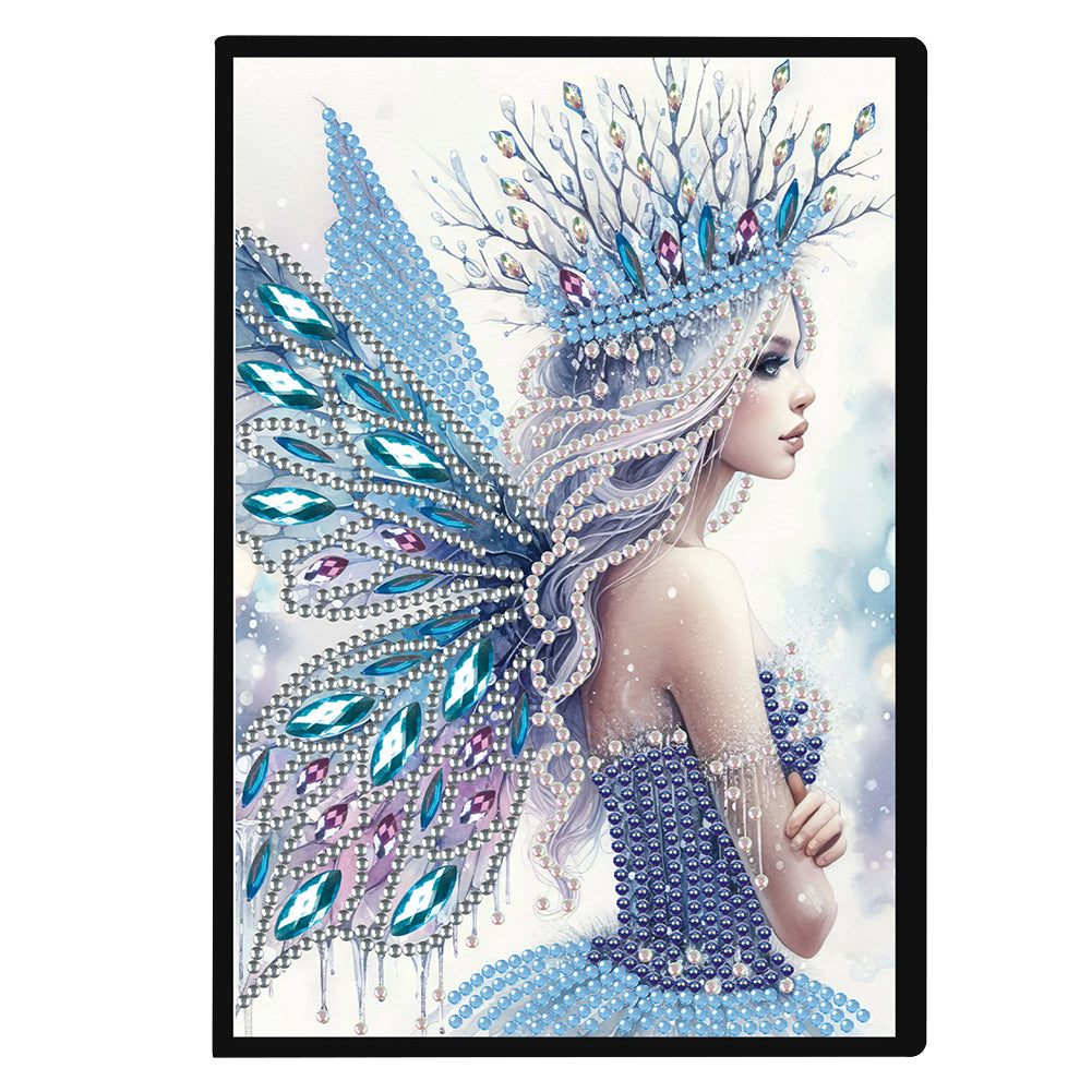 Elf Fairy Special Shaped 50 Pages Diamond Painting Diary Book A5 for Adults Kids