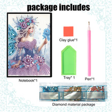 Load image into Gallery viewer, Elf Fairy Special Shaped 50 Pages Diamond Painting Diary Book A5 for Adults Kids
