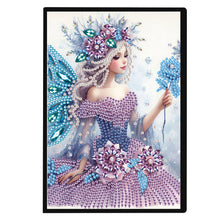 Load image into Gallery viewer, Elf Fairy Special Shaped 50 Pages Diamond Painting Diary Book A5 for Adults Kids
