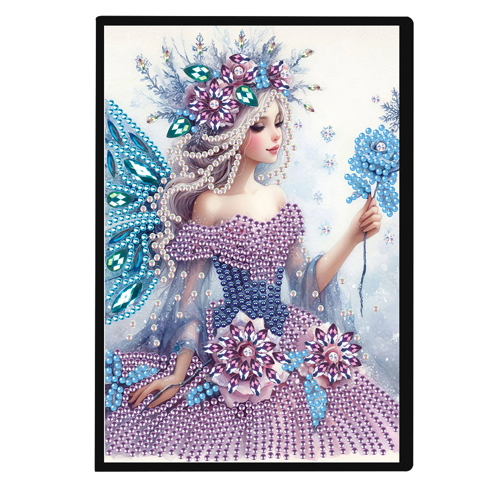 Elf Fairy Special Shaped 50 Pages Diamond Painting Diary Book A5 for Adults Kids