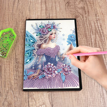 Load image into Gallery viewer, Elf Fairy Special Shaped 50 Pages Diamond Painting Diary Book A5 for Adults Kids
