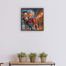 Load image into Gallery viewer, Diamond Painting - Full Round - Cowboy kid (30*30CM)
