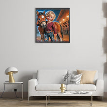 Load image into Gallery viewer, Diamond Painting - Full Round - Cowboy kid (30*30CM)
