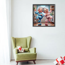Load image into Gallery viewer, Diamond Painting - Full Round - Funny old lady (40*40CM)

