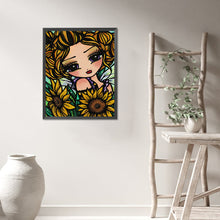 Load image into Gallery viewer, AB Diamond Painting - Full Round - Sunflower girl (40*50CM)
