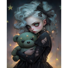 Load image into Gallery viewer, AB Diamond Painting - Full Round - Girl holding a teddy bear (40*50CM)

