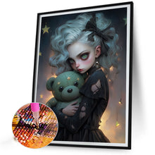 Load image into Gallery viewer, AB Diamond Painting - Full Round - Girl holding a teddy bear (40*50CM)
