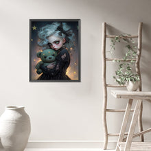 Load image into Gallery viewer, AB Diamond Painting - Full Round - Girl holding a teddy bear (40*50CM)
