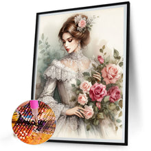 Load image into Gallery viewer, AB Diamond Painting - Full Round - Flowers and classical beauties (40*50CM)
