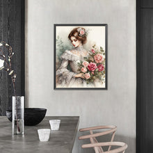 Load image into Gallery viewer, AB Diamond Painting - Full Round - Flowers and classical beauties (40*50CM)
