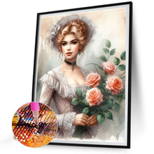 Load image into Gallery viewer, AB Diamond Painting - Full Round - Flowers and classical beauties (40*50CM)
