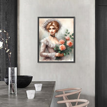 Load image into Gallery viewer, AB Diamond Painting - Full Round - Flowers and classical beauties (40*50CM)
