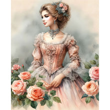 Load image into Gallery viewer, AB Diamond Painting - Full Round - Flowers and classical beauties (40*50CM)
