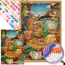 Load image into Gallery viewer, AB Diamond Painting - Full Round - Cartoon little green dragon (40*60CM)
