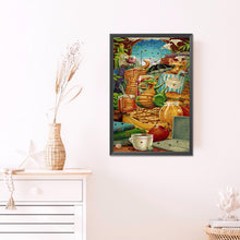 Load image into Gallery viewer, AB Diamond Painting - Full Round - Cartoon little green dragon (40*60CM)
