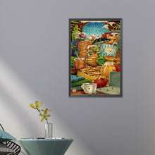 Load image into Gallery viewer, AB Diamond Painting - Full Round - Cartoon little green dragon (40*60CM)
