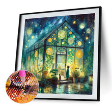 Load image into Gallery viewer, AB Diamond Painting - Full Round - Flower room at night (40*40CM)
