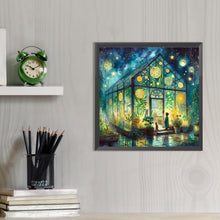 Load image into Gallery viewer, AB Diamond Painting - Full Round - Flower room at night (40*40CM)
