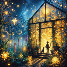 Load image into Gallery viewer, AB Diamond Painting - Full Round - Flower room at night (40*40CM)
