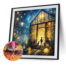 Load image into Gallery viewer, AB Diamond Painting - Full Round - Flower room at night (40*40CM)
