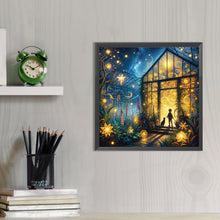 Load image into Gallery viewer, AB Diamond Painting - Full Round - Flower room at night (40*40CM)
