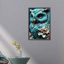Load image into Gallery viewer, AB Diamond Painting - Full Round - Jadestone owl (40*60CM)
