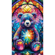 Load image into Gallery viewer, Diamond Painting - Full Round - Glass art bear (40*70CM)
