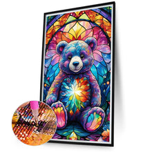 Load image into Gallery viewer, Diamond Painting - Full Round - Glass art bear (40*70CM)
