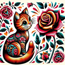 Load image into Gallery viewer, Diamond Painting - Full Round - Cat (40*40CM)
